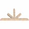 Ekena Millwork Saratoga Smooth Timber Gable Bracket, Douglas Fir, 84"W x 49"H x 5 1/2"D x 5 1/2"F, 14/12 Pitch GBW084X49X0606SAR00SDF - alternate 2